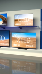 Render 3D progetto TV Wall Nokia