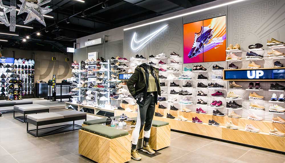 nike shop in shop at JD